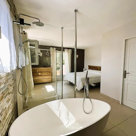 Corail Privee Et Climatisee Pour 10 Personnes Avec Piscine Et Superbe Vue Et Collines A * La Londe-les-Maures